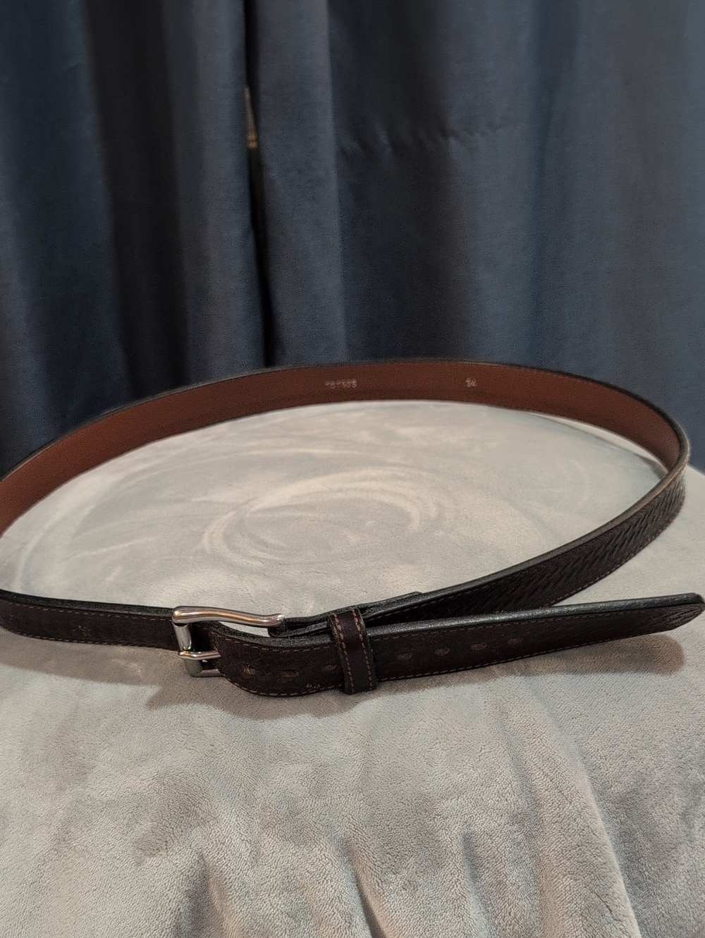Men's Bullhide Belt Brand Dark Brown Leather Belt With Steel Core